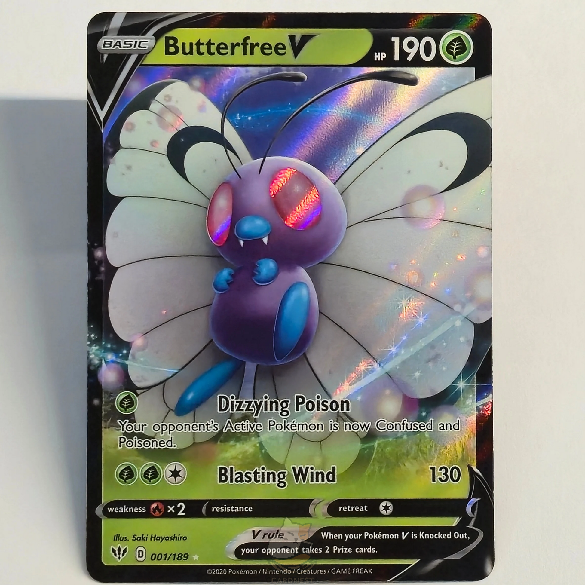 Butterfree V 001/189 Full Art Ultra Rare – Darkness Ablaze – Near Mint – CardNest