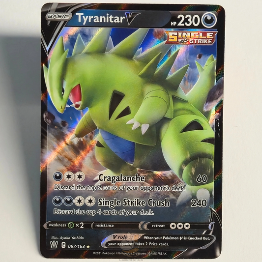 Tyranitar V 097/163 Full Art Ultra Rare – Battle Styles – Near Mint – English