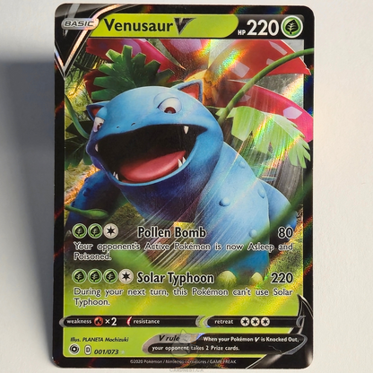 Venusaur V 001/073 Full Art Ultra Rare – Sword & Shield – Near Mint – English