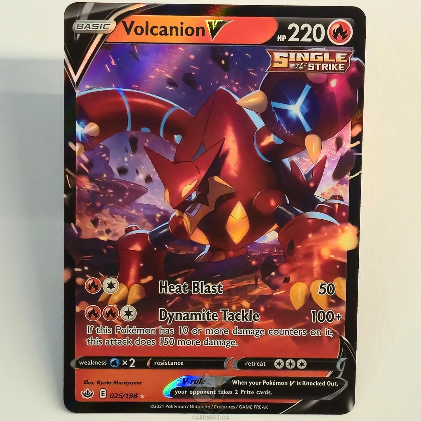 Volcanion V 025/198 Full Art Ultra Rare – Chilling Reign – Near Mint – English