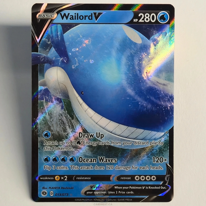 Wailord V 013/073 Full Art Ultra Rare – Champion's Path – Near Mint – English