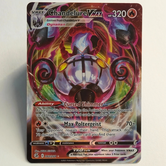 Chandelure VMAX 040/264 Full Art Ultra Rare – Fusion Strike – Near Mint – English