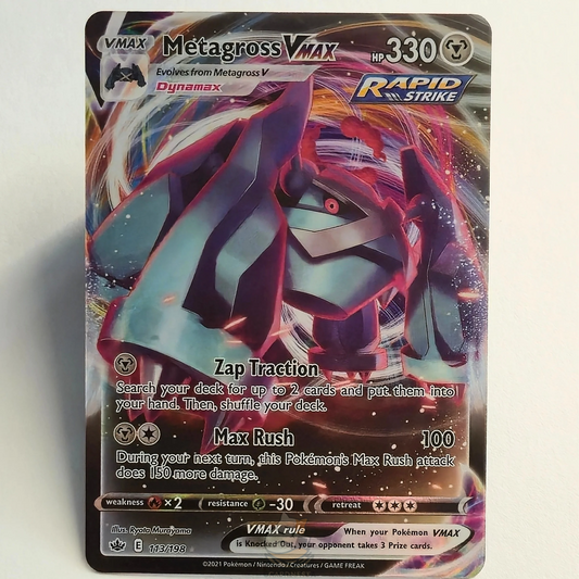 Metagross VMAX 113/198 Full Art Ultra Rare – Chilling Reign – Near Mint – English