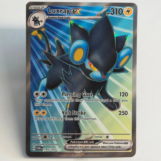Luxray ex 195/167 Full Art Ultra Rare – Twilight Masquerade – Near Mint – English