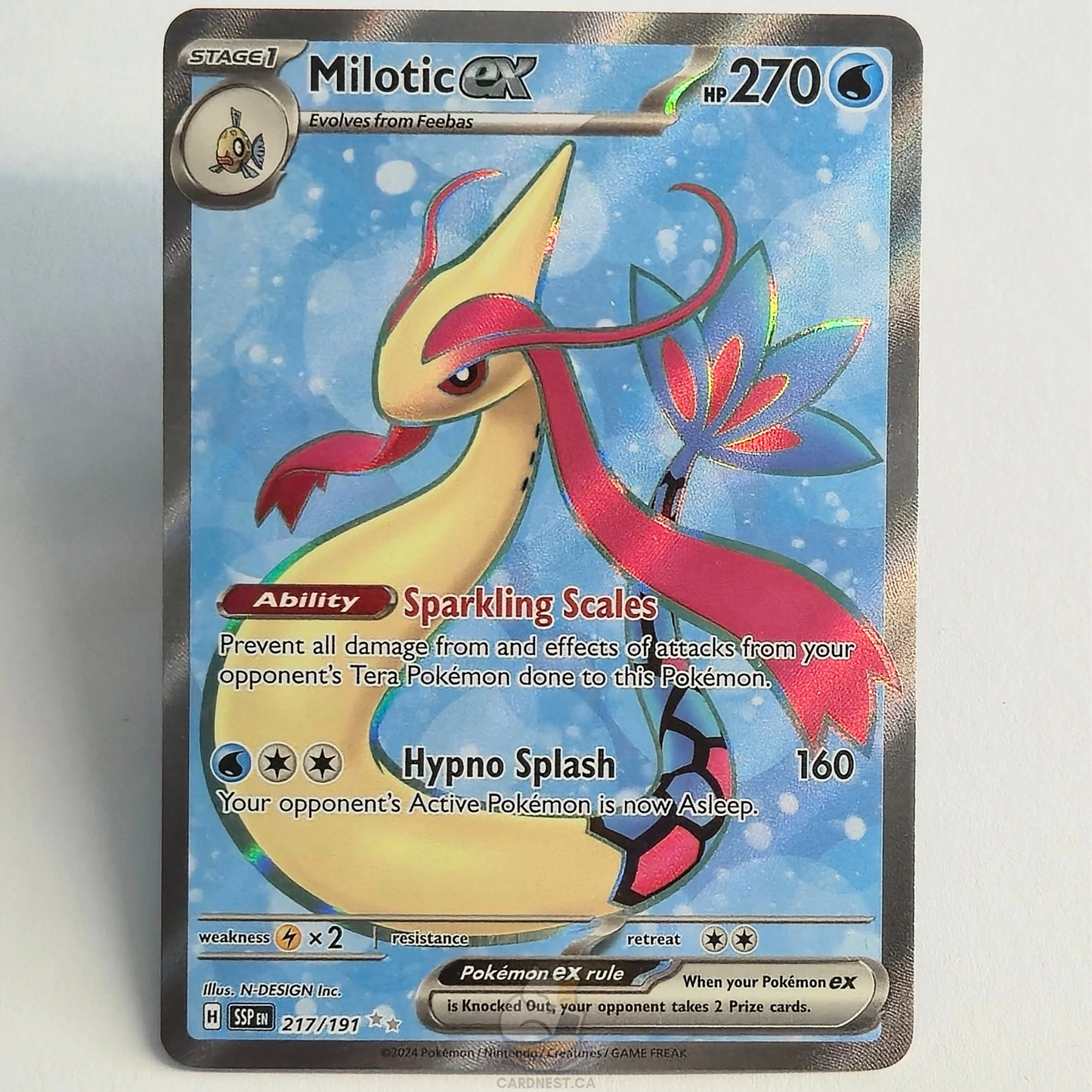 Milotic ex 217/191 Full Art Ultra Rare – Surging Sparks – Near Mint – English