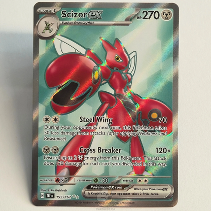 Scizor ex 195/162 Full Art Ultra Rare – Temporal Forces – Near Mint – English