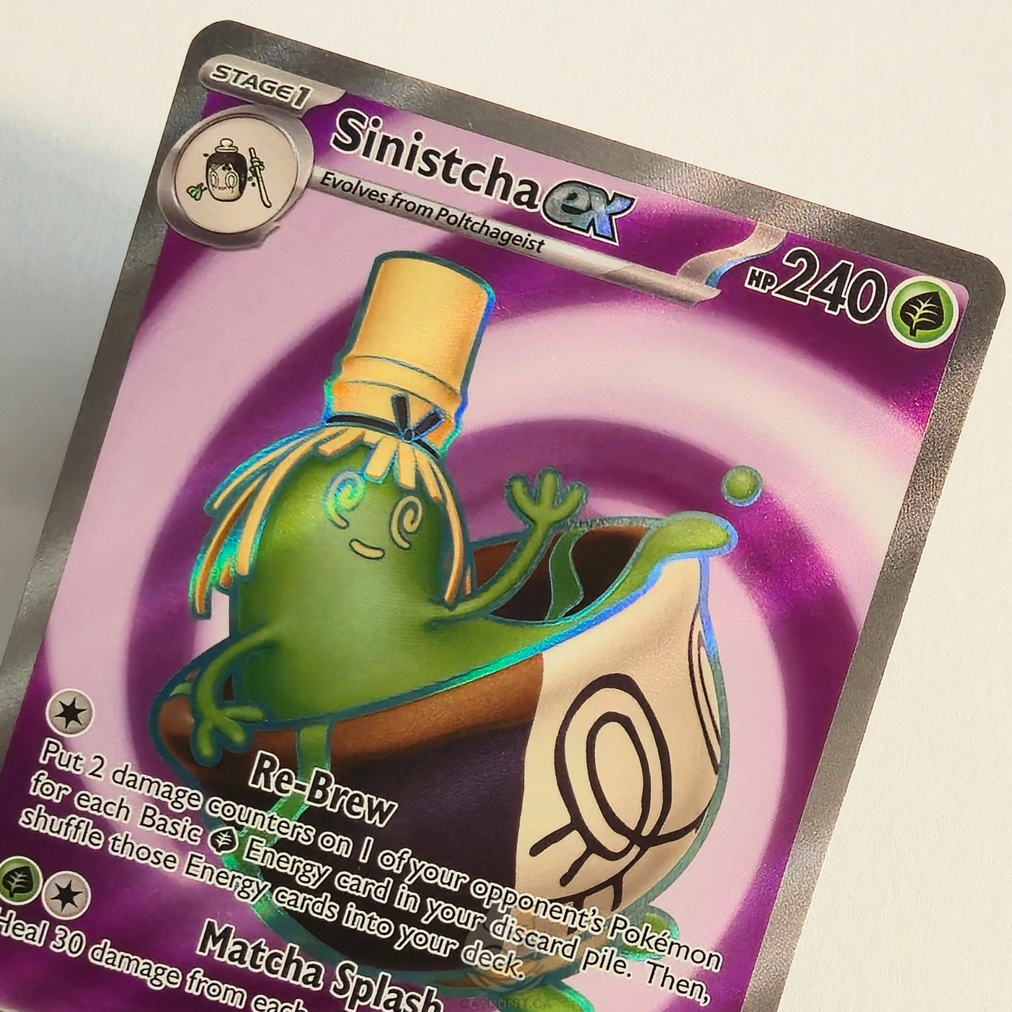 Sinistcha ex 189/167 Full Art Ultra Rare – Twilight Masquerade – Near Mint – English