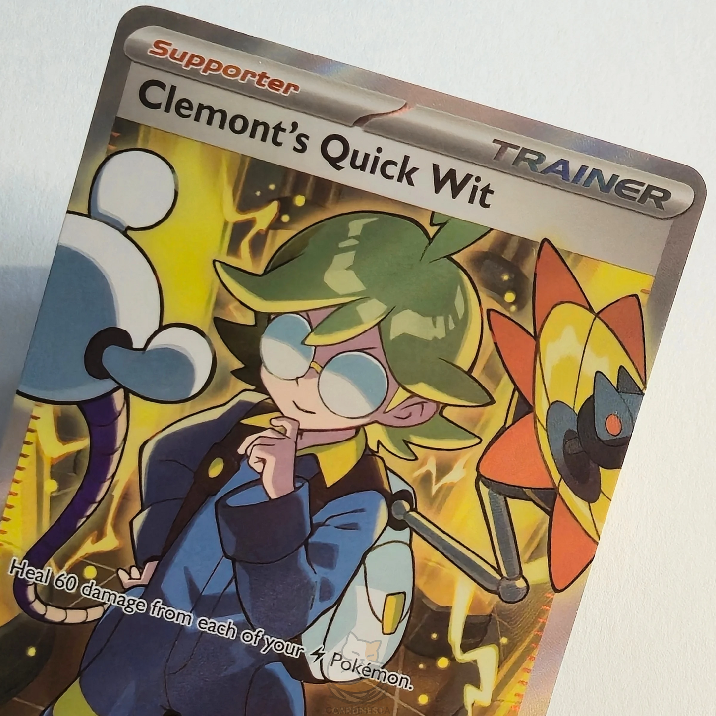 Clemont's Quick Wit 229/191 Full Art Trainer Ultra Rare – Surging Sparks – Near Mint – English