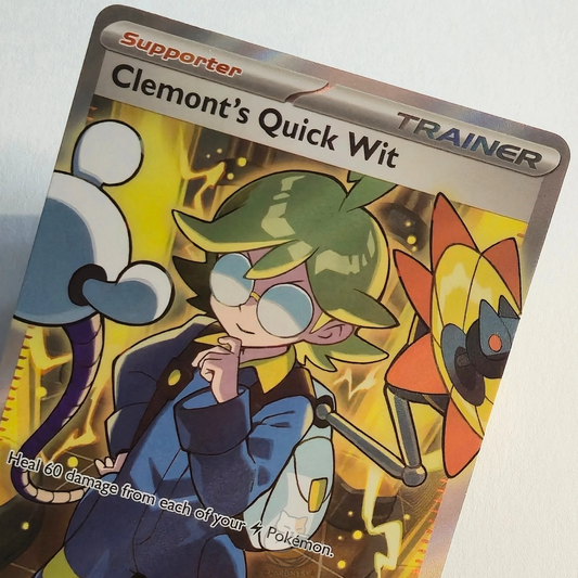 Clemont's Quick Wit 229/191 Full Art Trainer Ultra Rare – Surging Sparks – Near Mint – English