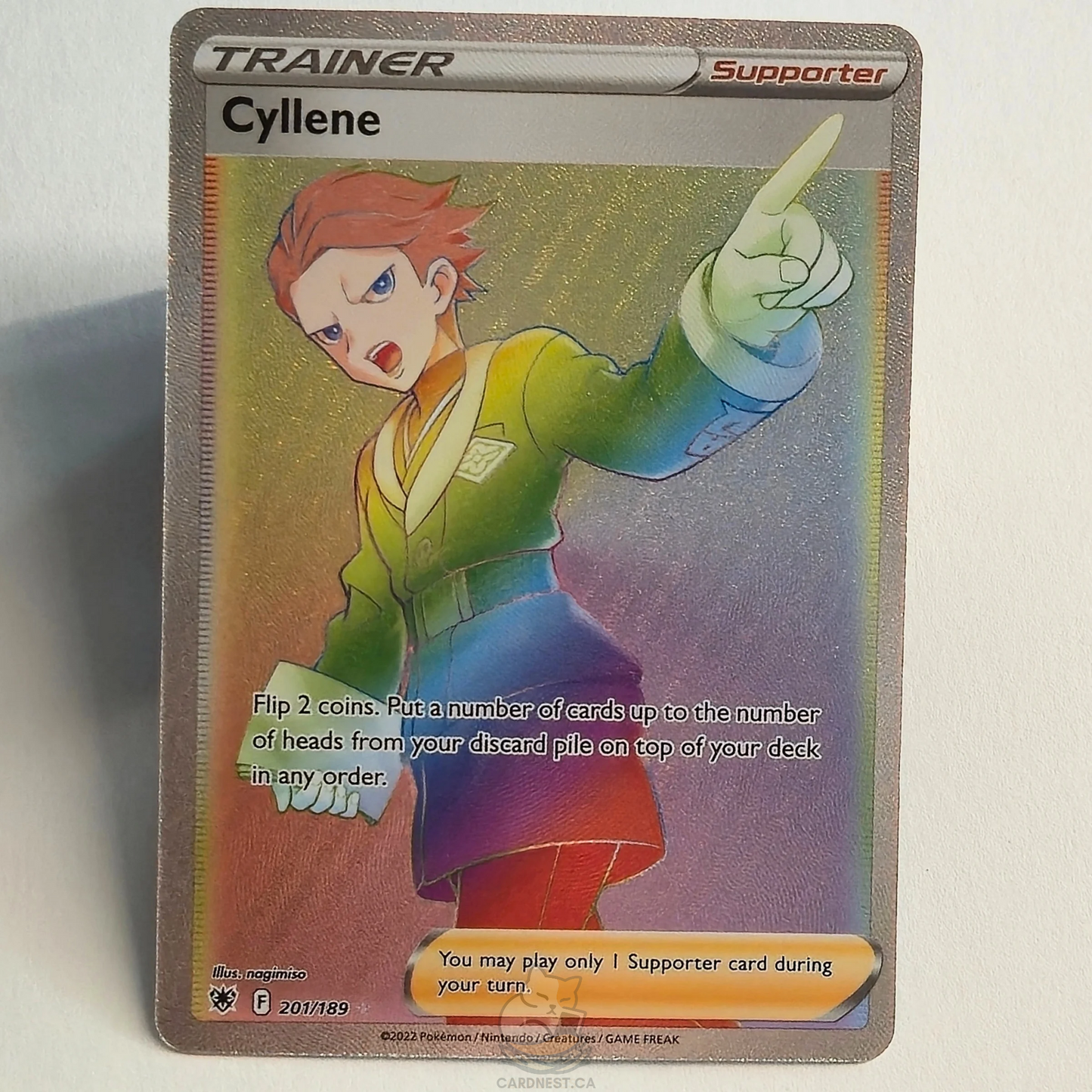 Cyllene 201/189 Full Art Trainer Ultra Rare – Astral Radiance – Near Mint – English