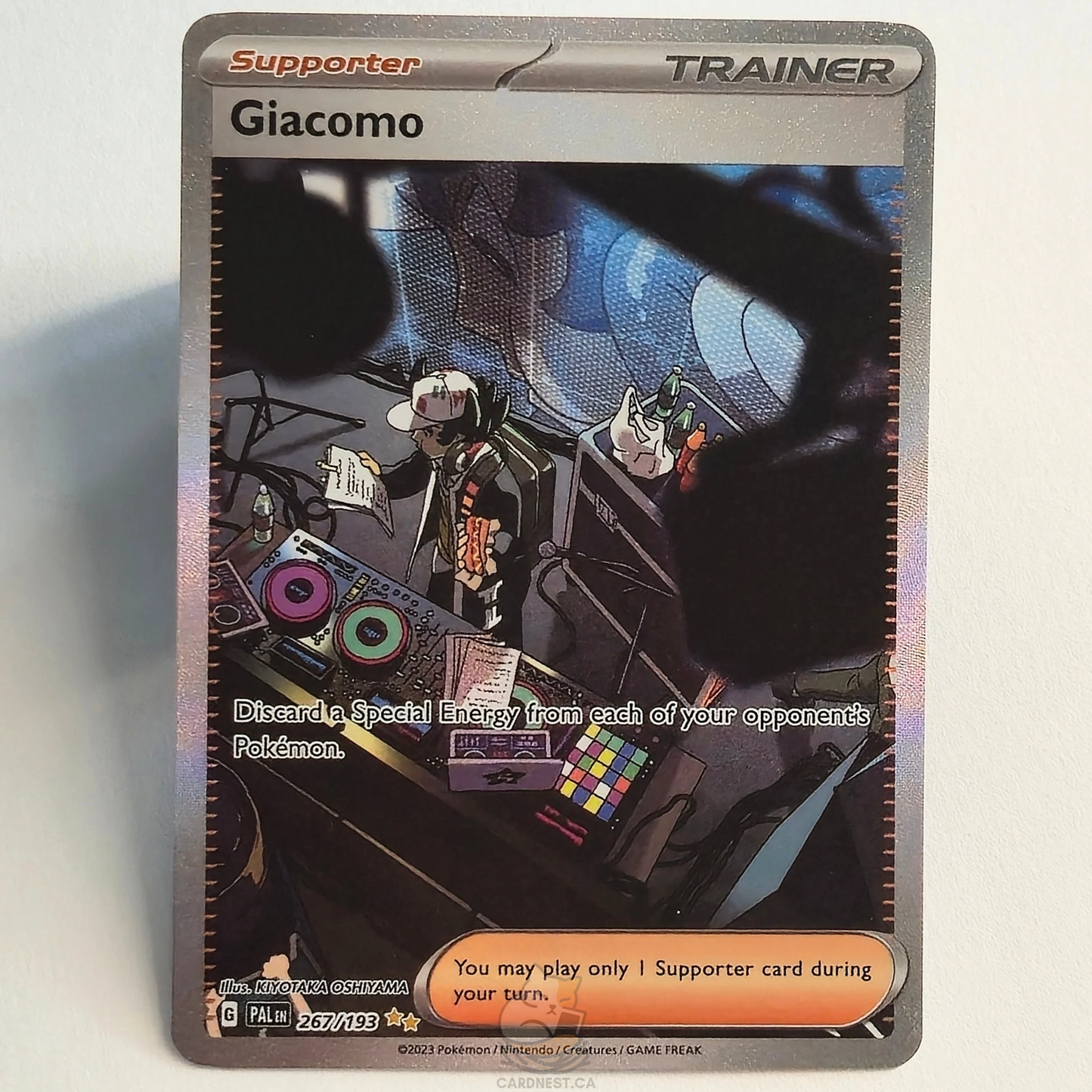 Giacomo 267/193 Full Art Trainer Special Illustration Rare – Paldea Evolved – Near Mint – English