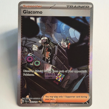 Giacomo 267/193 Full Art Trainer Special Illustration Rare – Paldea Evolved – Near Mint – English