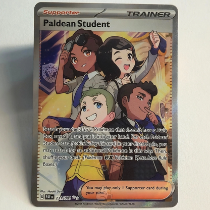 Paldean Student 231/091 Full Art Trainer Ultra Rare – Paldean Fates – Near Mint – English