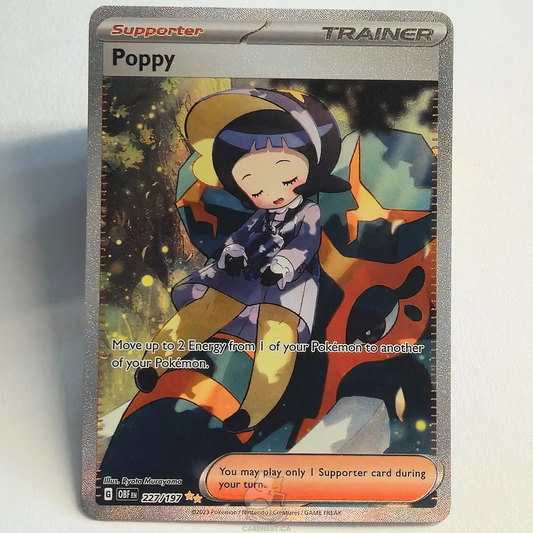 Poppy 227/197 Full Art Trainer Special Illustration Rare – Obsidian Flames – Near Mint – English