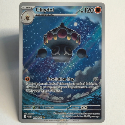 Claydol 092/086 Full Art Illustration Rare – Chaos Rising – Near Mint – English