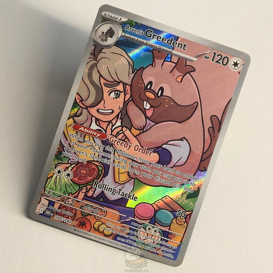 Arven's Greedent 205/182 Full Art Illustration Rare – Destined Rivals – Near Mint – English