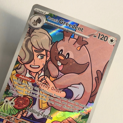 Arven's Greedent 205/182 Full Art Illustration Rare – Destined Rivals – Near Mint – English