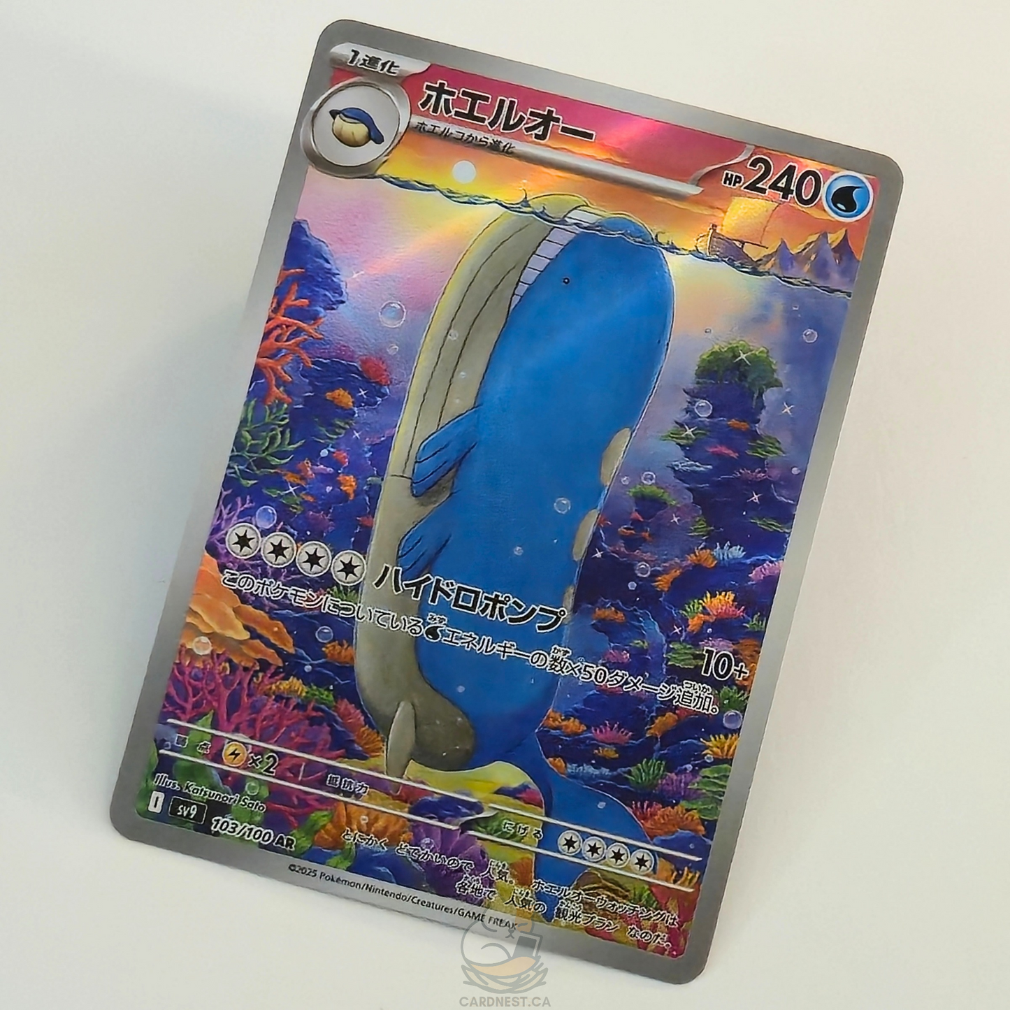 Wailord AR 103/100 Full Art – Battle Partners – Near Mint – Japanese