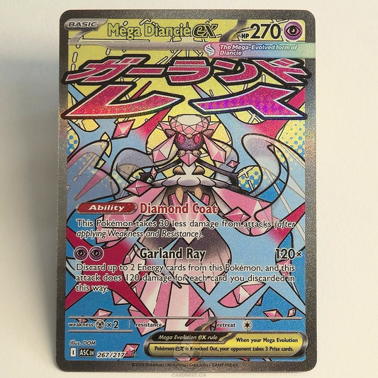 Mega Diancie Ex 267/217 Full Art Mega Attack Rare – Ascended Heroes – Near Mint – English