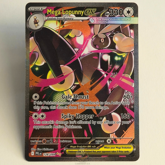 Mega Lopunny Ex 128/094 Full Art Special Illustration Rare – Phantasmal Flames – Near Mint – English