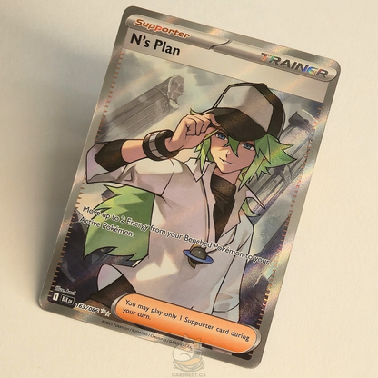 N's Plan 163/086 Full Art Trainer Ultra Rare – Black Bolt – Near Mint – English