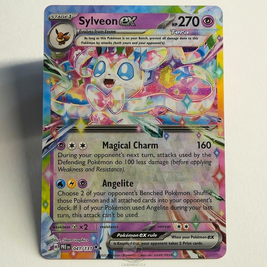 Sylveon Ex 041/131 Holo Double Rare – Prismatic Evolutions – Near Mint – English