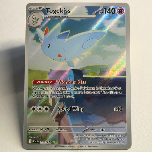 Togekiss 235/217 Full Art Illustration Rare – Ascended Heroes – Near Mint – English
