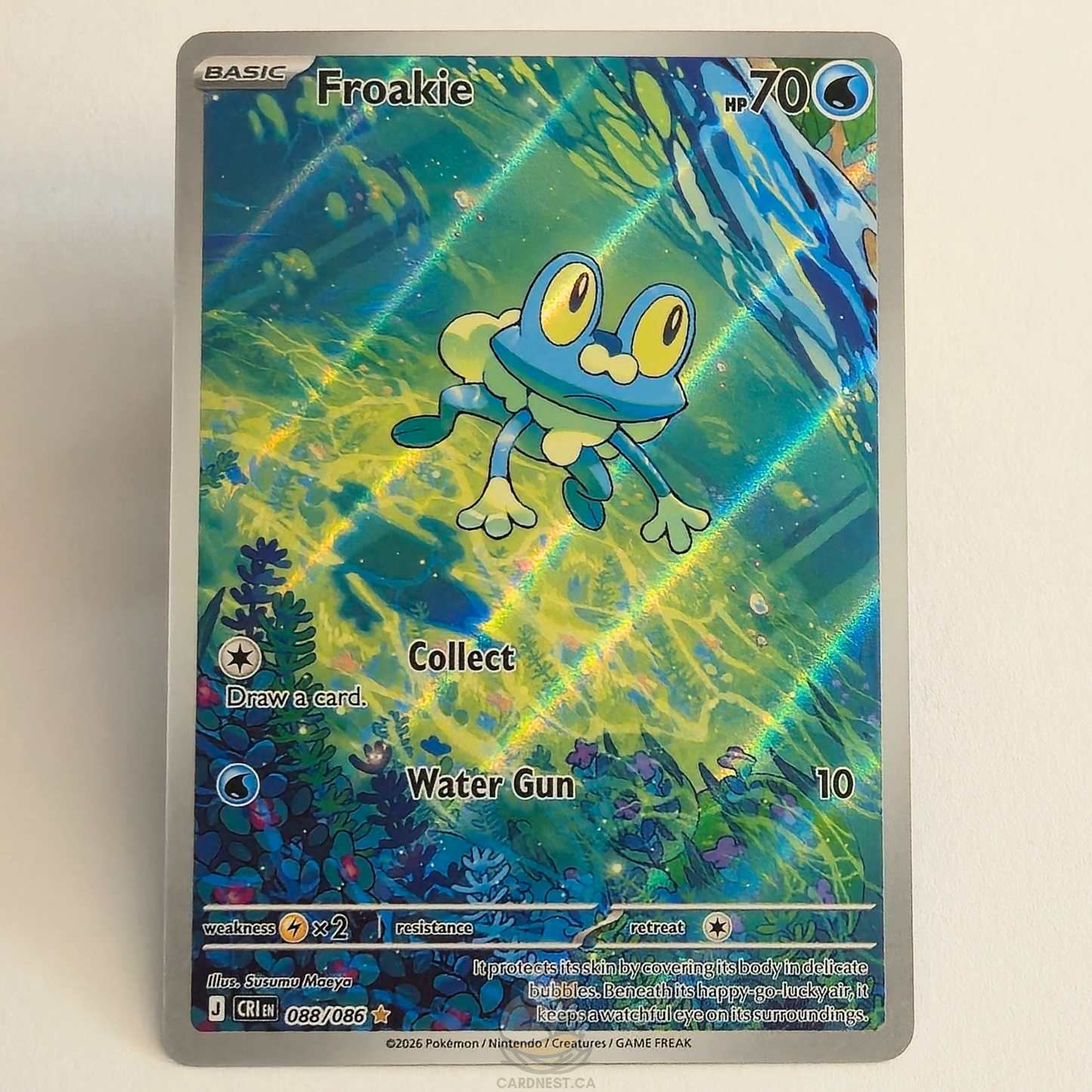 Froakie 088/086 Full Art Illustration Rare – Chaos Rising – Near Mint – English