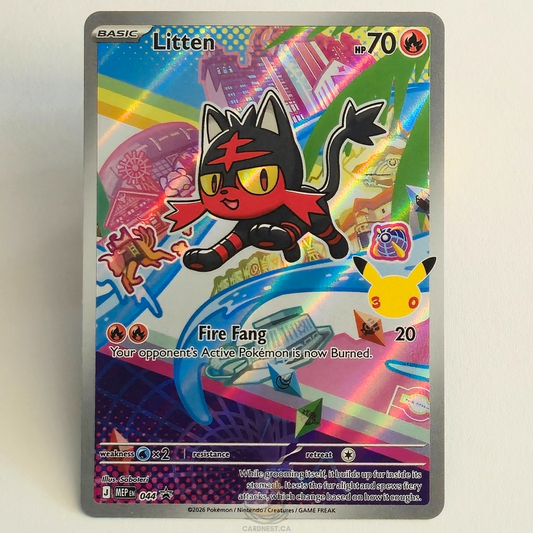 Litten 044 Black Star Promo – Mega Evolution – Near Mint – English