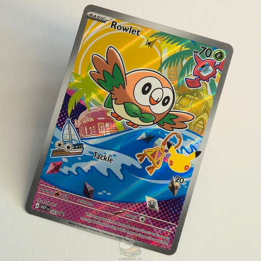 Rowlet 043 First Partner'S 30th Anniversary Full Art Black Star Promo – Mega Evolution – Near Mint – English