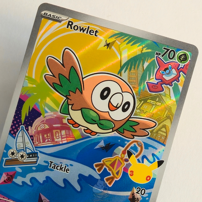 Rowlet 043 First Partner'S 30th Anniversary Full Art Black Star Promo – Mega Evolution – Near Mint – English