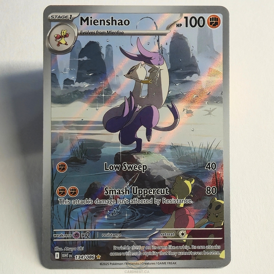 Mienshao 134/086 Full Art Illustration Rare – White Flare – Near Mint – English