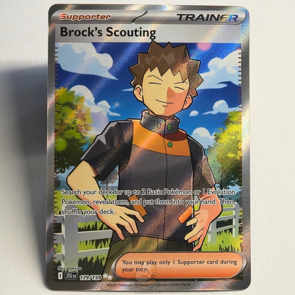 Brock's Scouting 179/159 Full Art Trainer Ultra Rare – Journey Together – Near Mint – English