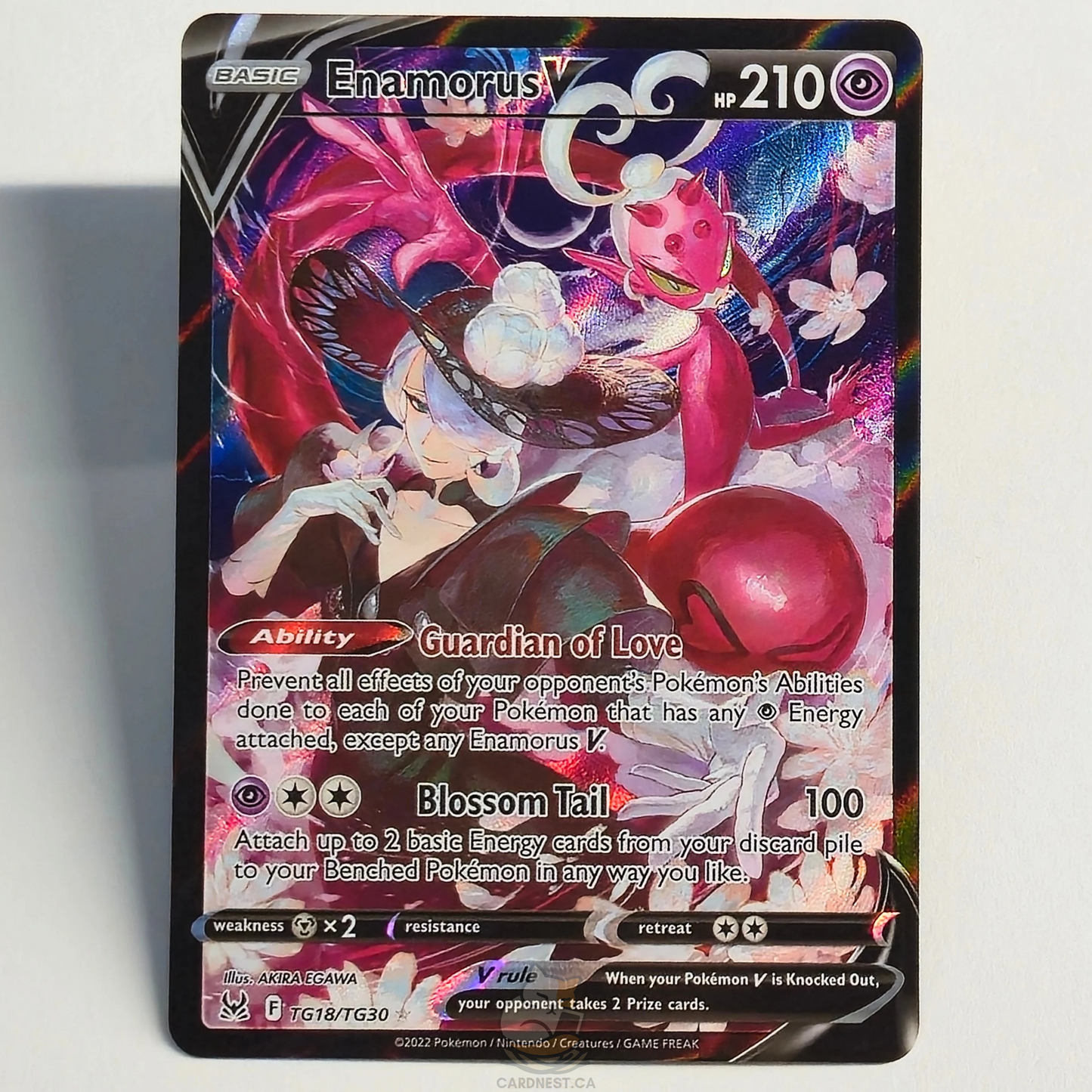 Enamorus V TG18/TG30 Trainer Gallery Ultra Rare – Lost Origin – Near Mint – English