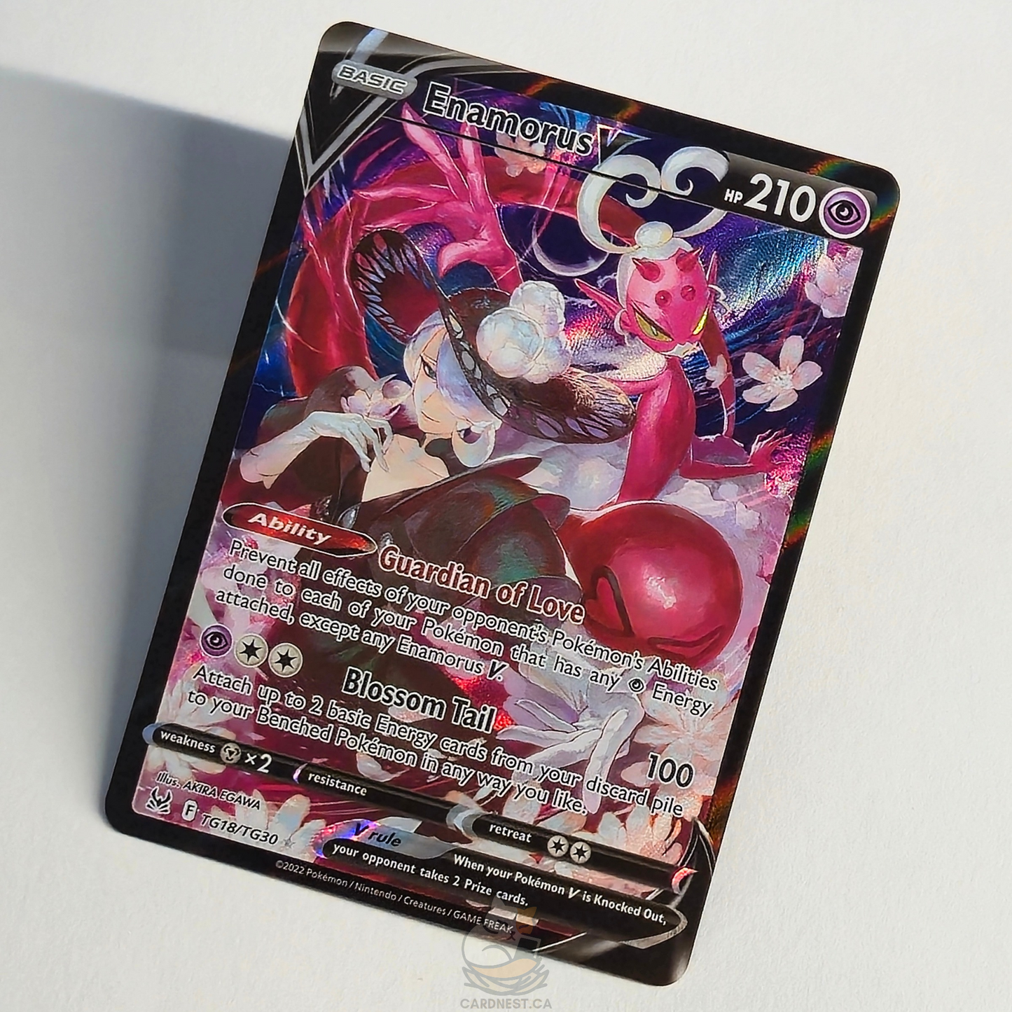 Enamorus V TG18/TG30 Trainer Gallery Ultra Rare – Lost Origin – Near Mint – English