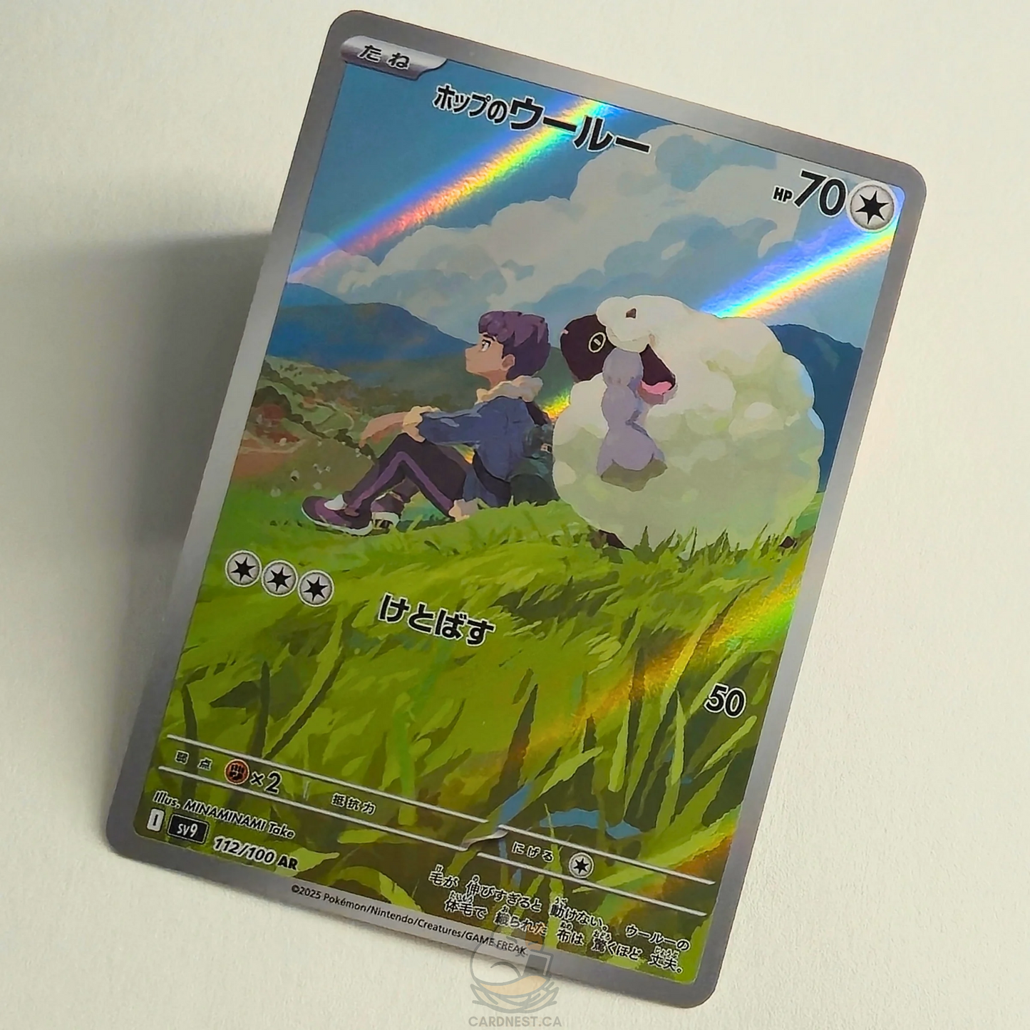 Hop's Wooloo AR 112/100 Full Art – Battle Partners – Near Mint – Japanese