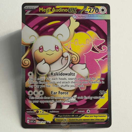 Mega Audino Ex 253/217 Full Art Ultra Rare – Ascended Heroes – Near Mint – English