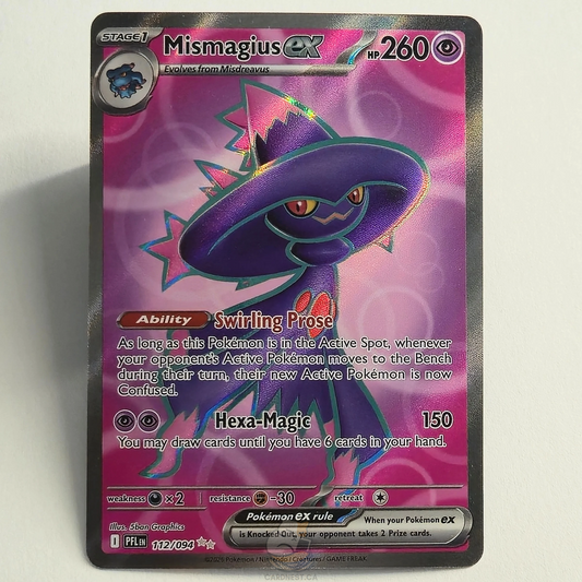 Mismagius Ex 112/094 Full Art Ultra Rare – Phantasmal Flames – Near Mint – English