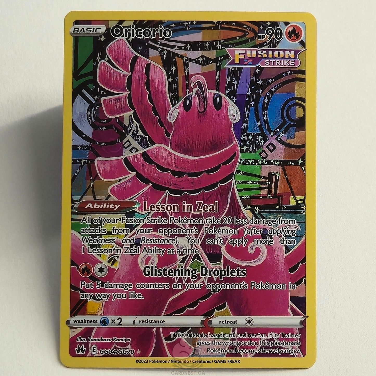 Oricorio GG04/GG70 Holo – Crown Zenith Galarian Gallery – Near Mint – English