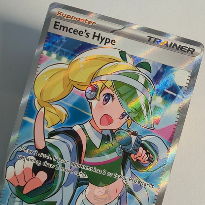 Emcee's Hype 220/182 Full Art Trainer Ultra Rare – Destined Rivals – Near Mint – English