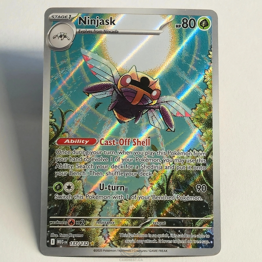 Ninjask 137/132 Full Art Illustration Rare – Mega Symphonia – Near Mint – English