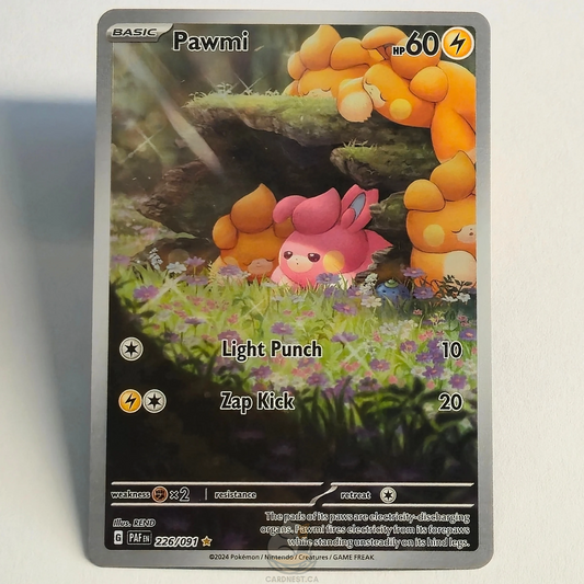 Pawmi 226/091 Full Art Illustration Rare – Paldean Fates – Near Mint – English