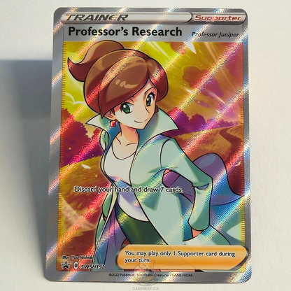 Professor's Research SWSH152 Full Art Trainer Black Star Promo – Sword & Shield – Near Mint – English