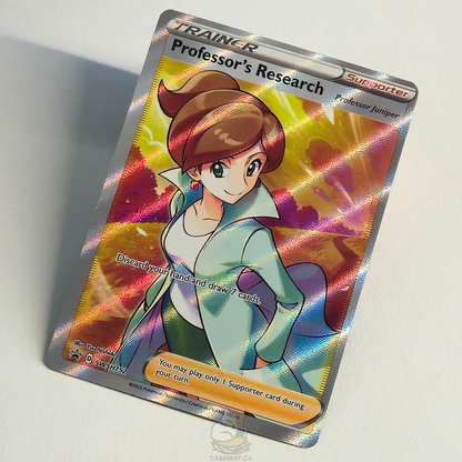 Professor's Research SWSH152 Full Art Trainer Black Star Promo – Sword & Shield – Near Mint – English