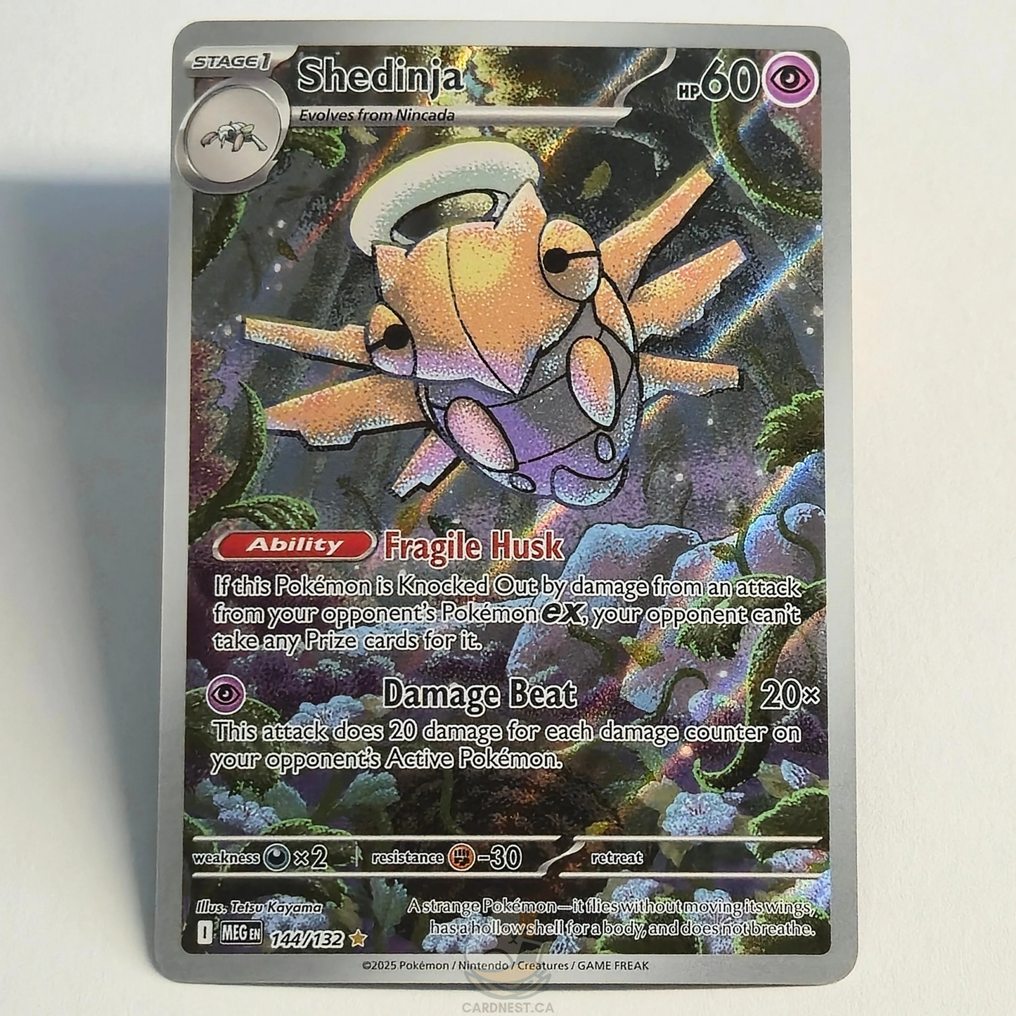 Shedinja 144/132 Full Art Illustration Rare – Mega Evolution – Near Mint – English