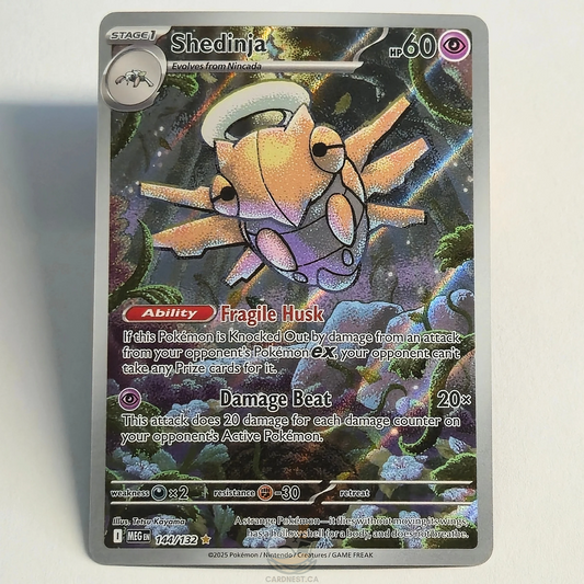 Shedinja 144/132 Full Art Illustration Rare – Mega Evolution – Near Mint – English