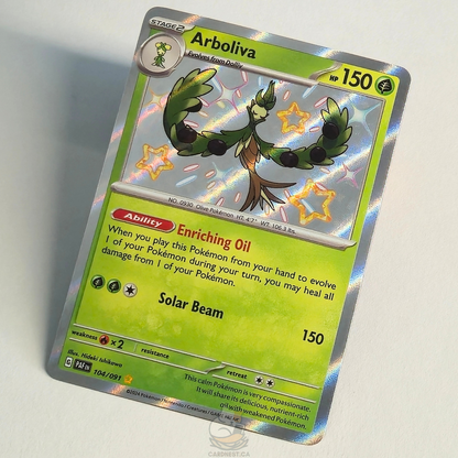 Arboliva 104/091 Shiny Rare – Paldean Fates – Near Mint – English