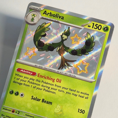Arboliva 104/091 Shiny Rare – Paldean Fates – Near Mint – English