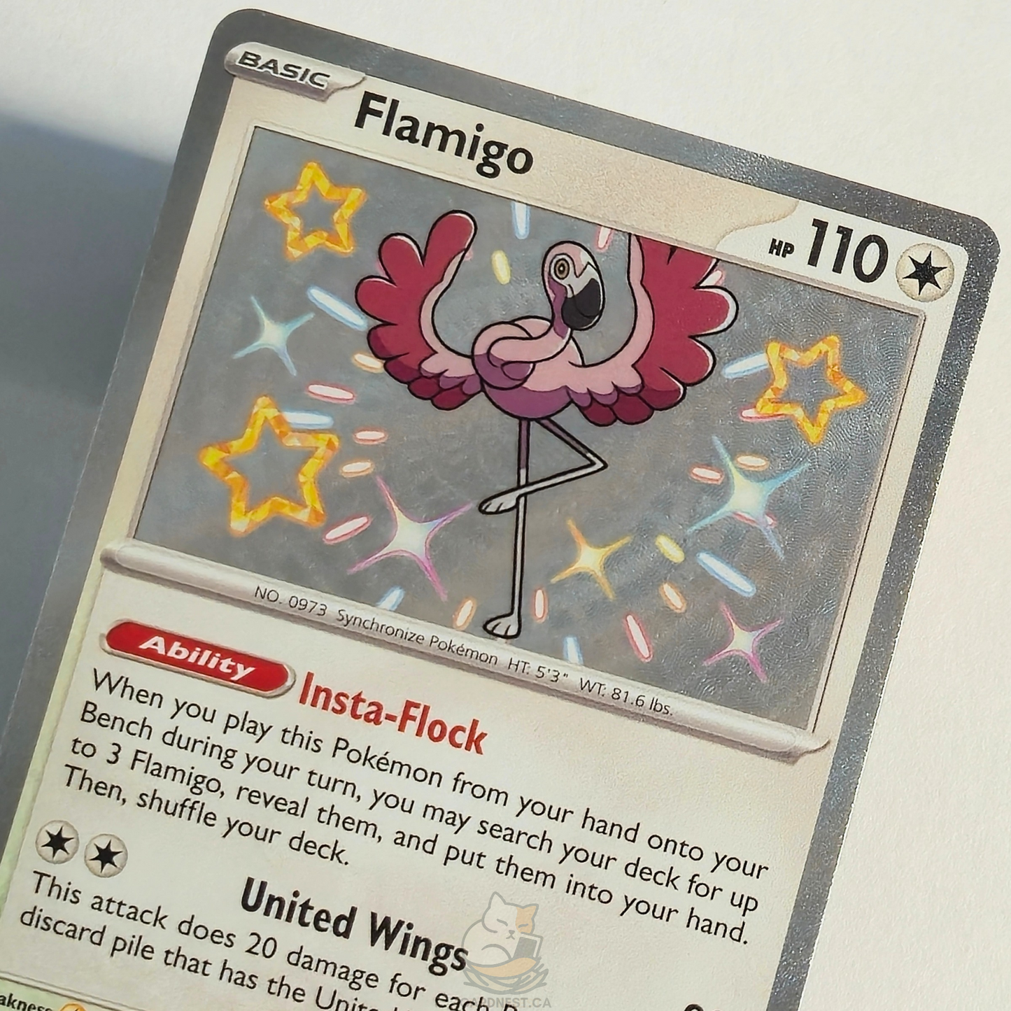 Flamigo 211/091 Shiny Rare – Paldean Fates – Near Mint – English