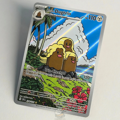 Alolan Dugtrio 208/191 Full Art Illustration Rare – Surging Sparks – Near Mint – English
